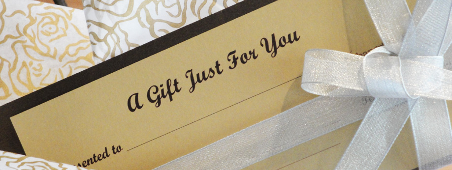 Beautiful gift certificates for all occasions